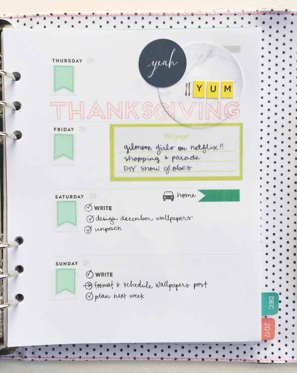 Sonnet Planner Kit Weekly Spread #2 - Thanksgiving by haleympettit gallery