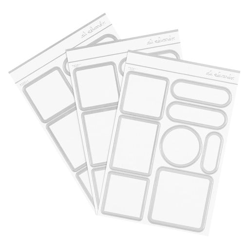 Picture of Silver Label Sticker Sheets