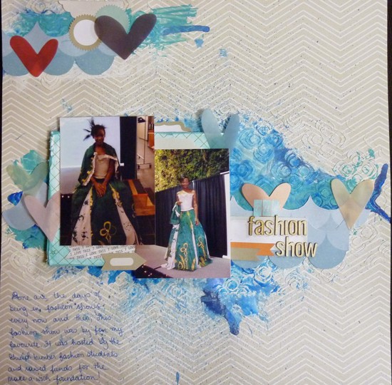 Layout made with products from July grab bag