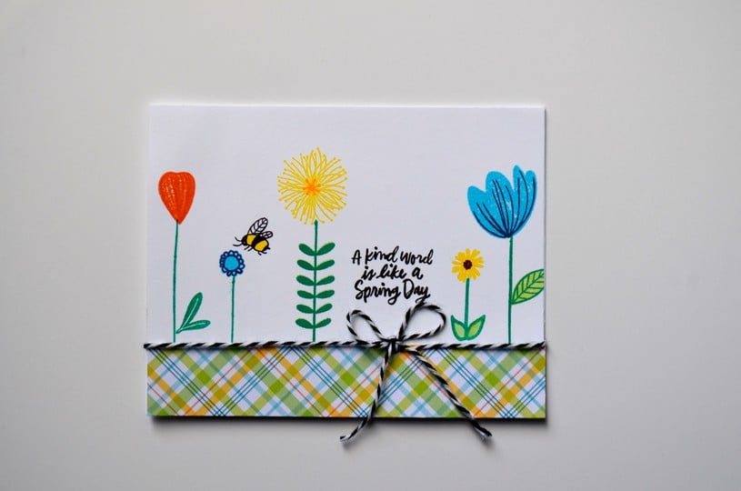 A Kind Word is Like a Spring Day card