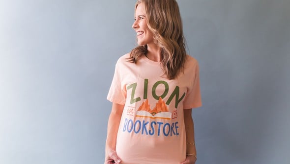 Zion Bookstore - Pippi Tee - Peachy Pink gallery