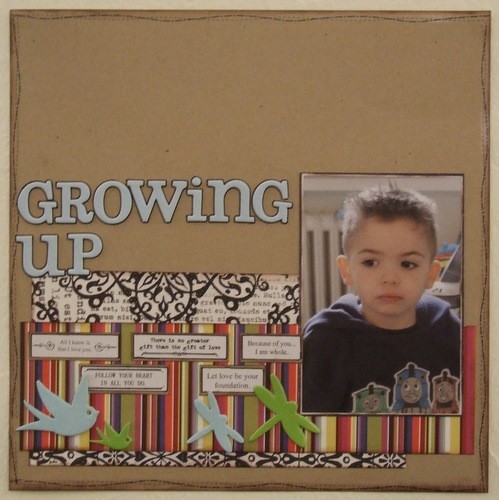 growing up....