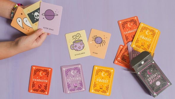 Spooky Stories Storytelling Prompts Card Game gallery