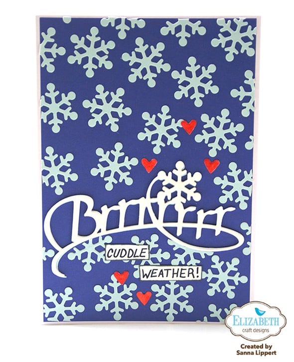 Brrrrrr snowflake card by Saneli gallery