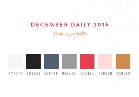 December Daily 2016 - Foundation pages by whitehart gallery