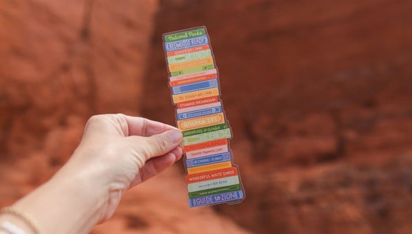 National Parks Book Stack Transparent Bookmark gallery