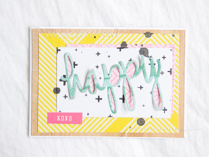 Happy scrapbooking card scatteredconfetti cratepaper shine scrapbookwerkstatt 2 original