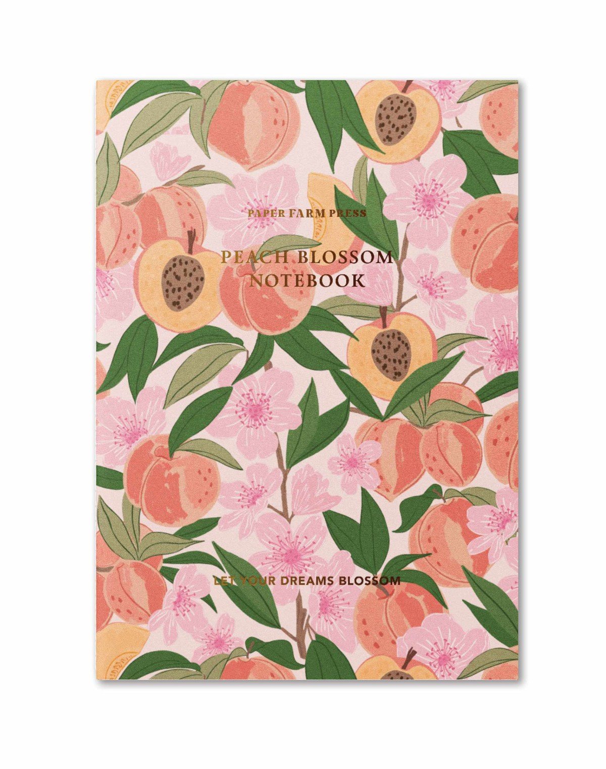 Let Your Dreams Blossom Peach Blossom Stitched Notebook item