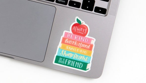 Affirmations Book Stack Decal Sticker gallery