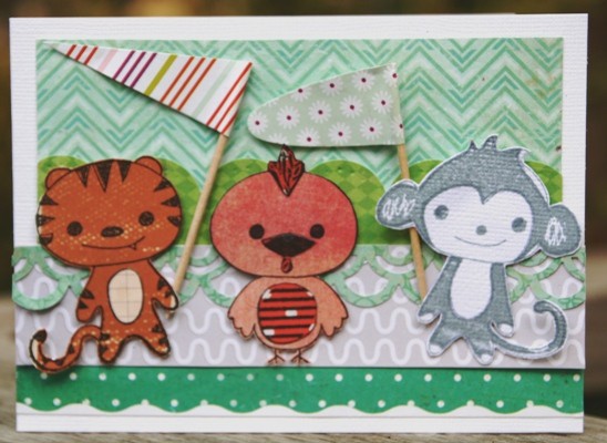 Scrap cards baby pickles