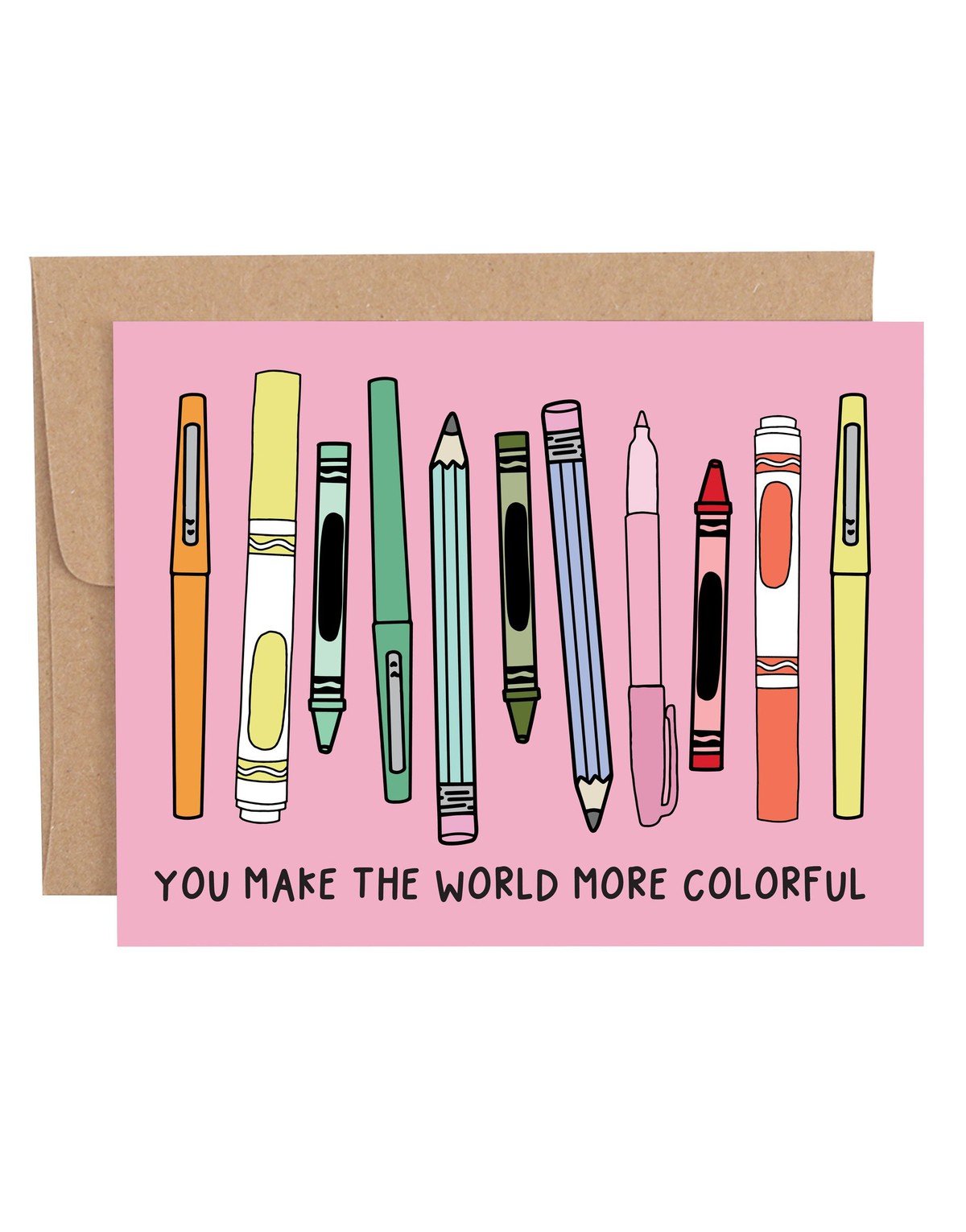You Make The World More Colorful Greeting Card item