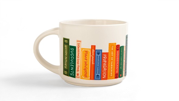 Plant Books Large Ceramic Mug gallery
