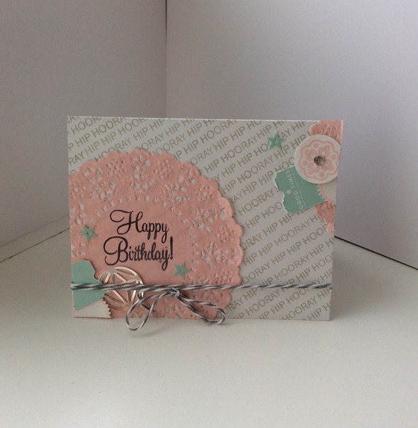 Mint & pink Birthday card by Sophiesticated gallery