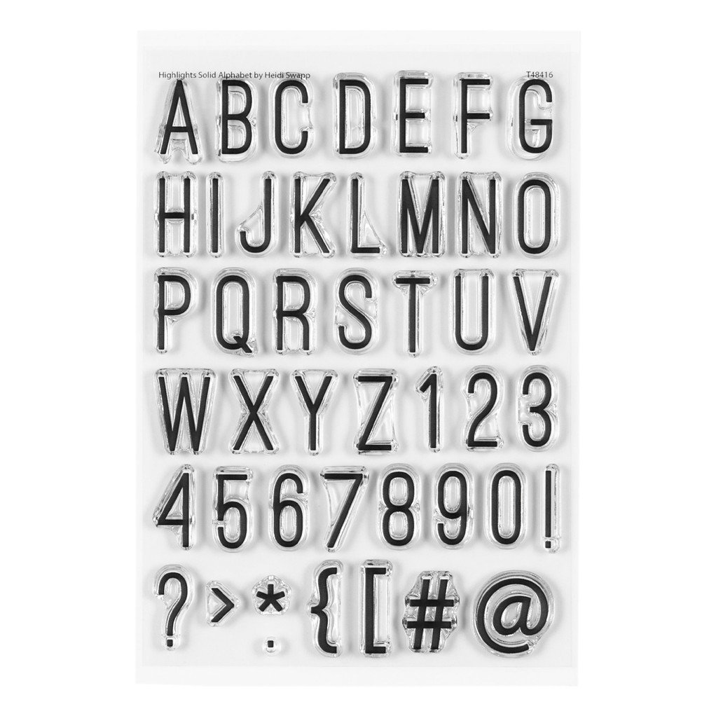 Stamp Set : 4×6 Highlights Solid Alphabet item