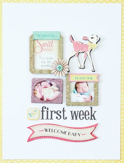First Week - Gold Sparkles and Shine
