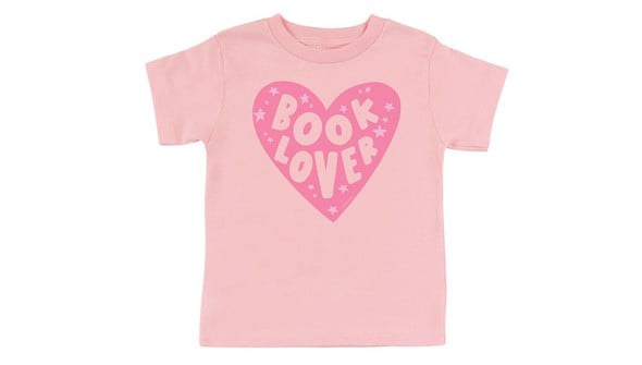Book Lover Tee - Toddler/Youth - Pink gallery