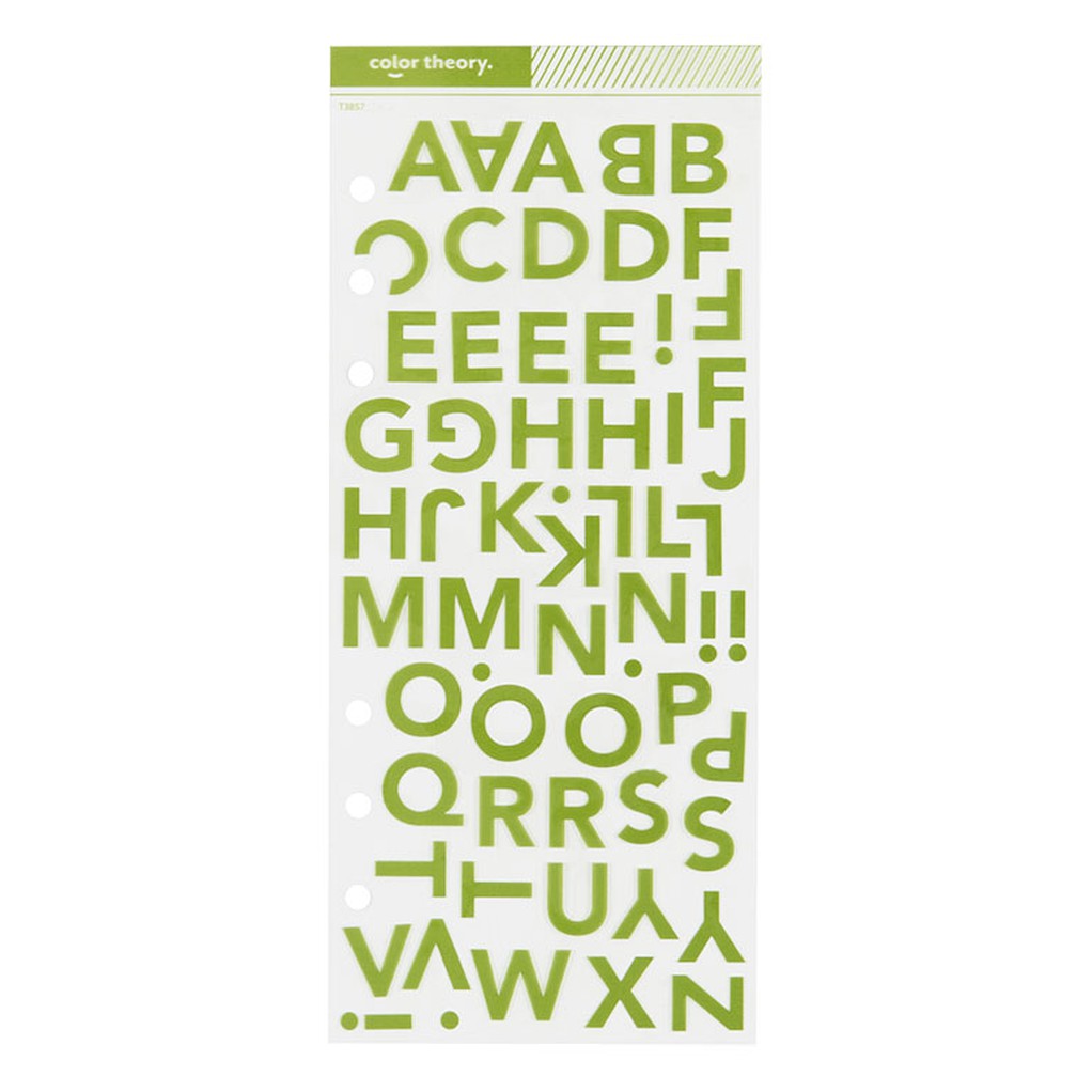 Color Theory Clear Alpha Stickers - Yes Peas item