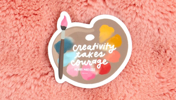 Creativity Takes Courage Decal Sticker gallery