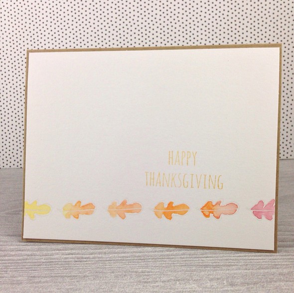Watercolor Leaf Card by tburley gallery