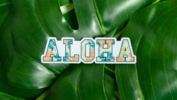 Aloha Decal Sticker gallery