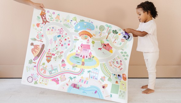 Table Top Rainbow Land Play Mat gallery
