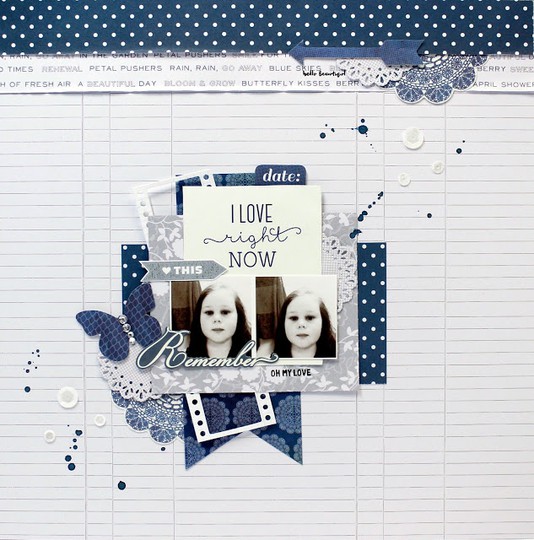 I love right now layout by anita bownds original
