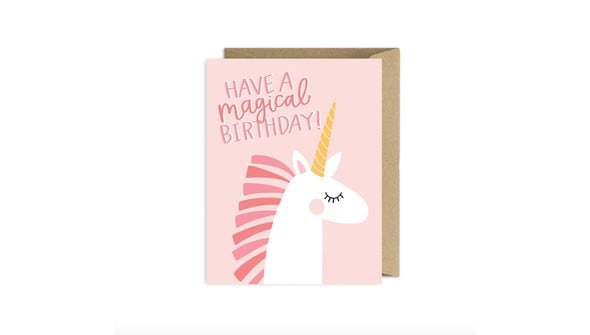 Unicorn Birthday Greeting Card gallery