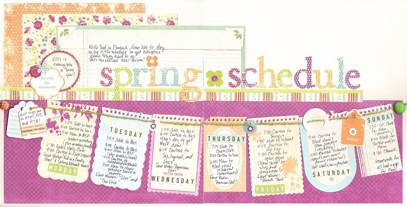 Spring schedule (KPSketchbook 3 Day 12)
