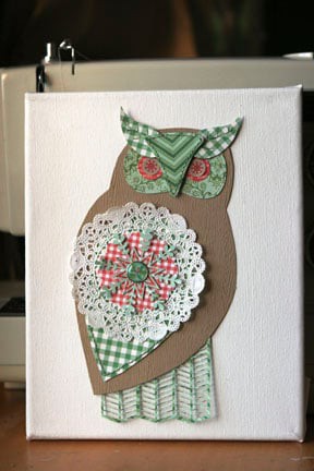 Mixed Media Owl | *October Afternoon Guest Design
