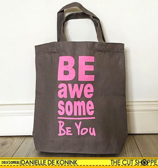 Canvas tote bag - Be awesome Be you