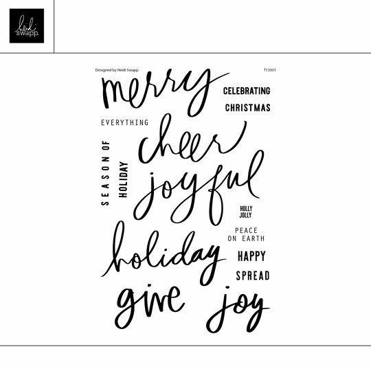 Digital 4x6 Christmas Words Stamp