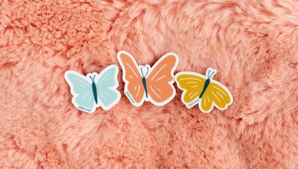 Mini Butterflies Decal Sticker Set gallery