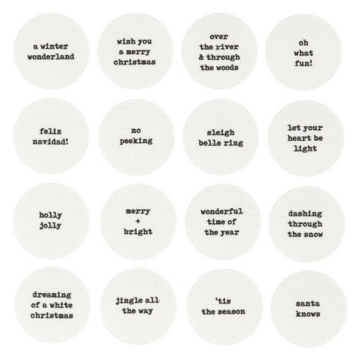 Picture of Canvas Holiday Phrases Circles