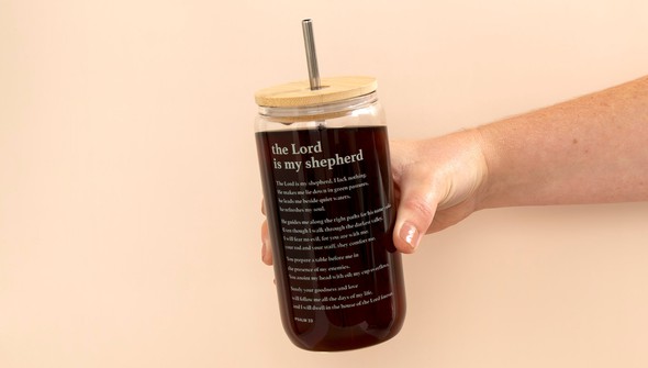 The Lord Is My Shepherd Glass Can gallery