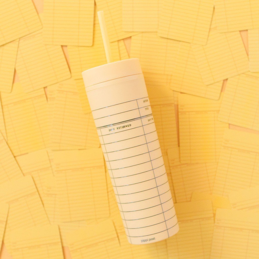 Yellow Library Card 16oz Tumbler item