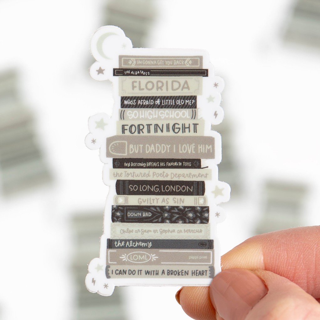 TTPD Book Stack Decal Sticker item