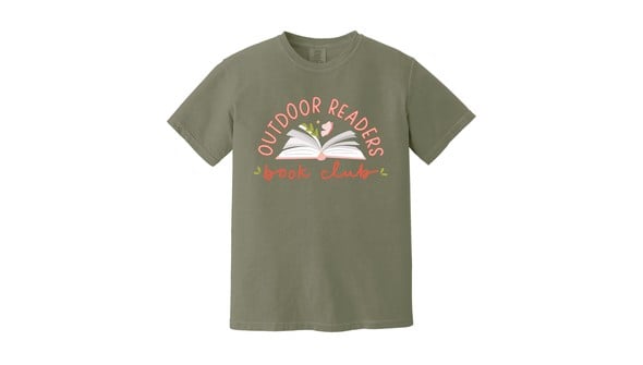 Outdoor Readers Book Club Tee - Moss gallery