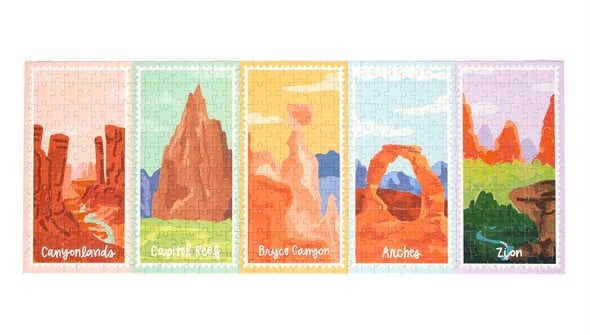 National Parks Of Utah - 400 Piece Panoramic Jigsaw Puzzle gallery