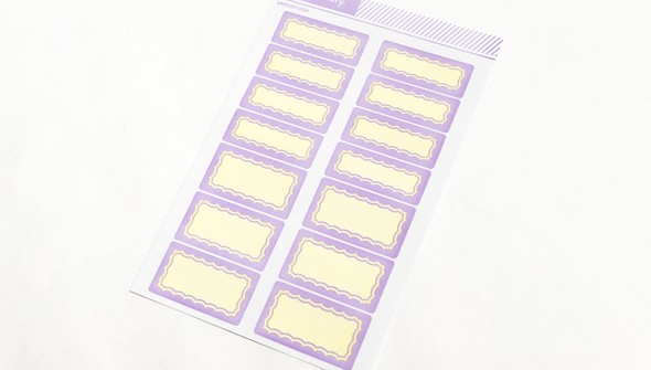 Color Theory Label Stickers - Lavender Soda Scalloped Border gallery