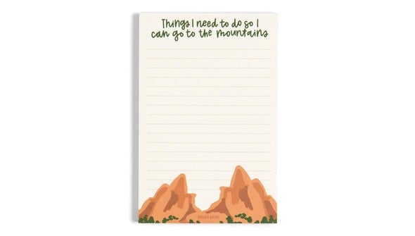 Go To The Mountains Notepad gallery