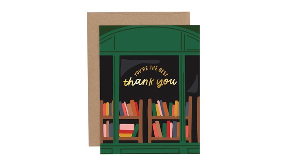 Bookstore Thank You Greeting Card gallery
