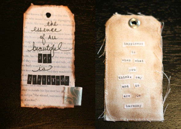 Fabric tag quote book  by laceyweeks gallery