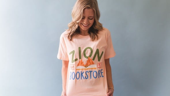 Zion Bookstore - Pippi Tee - Peachy Pink gallery