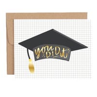 You Did It Graduation Greeting Card image