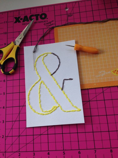 Stitched Ampersand 