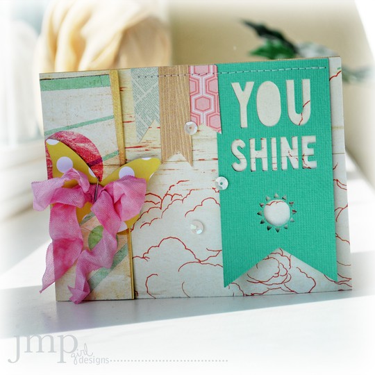 you shine card ~ cut it out challenge