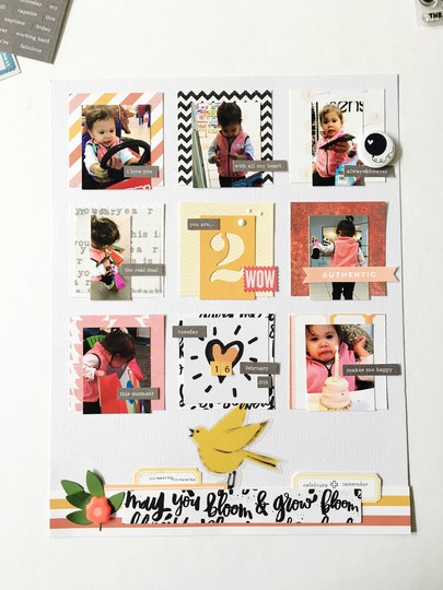 Wow you're 2! Scrapbook layout