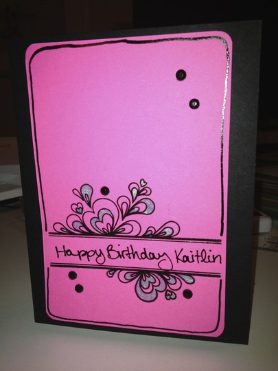 "Quilled" Stamp Card
