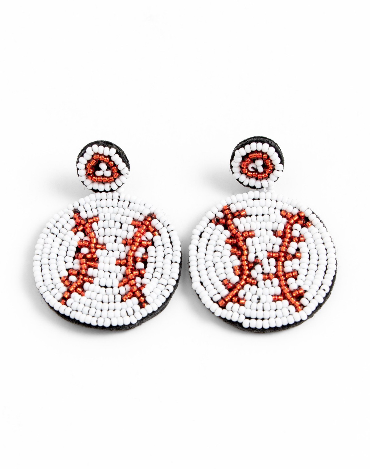 Baseball Beaded Earrings item