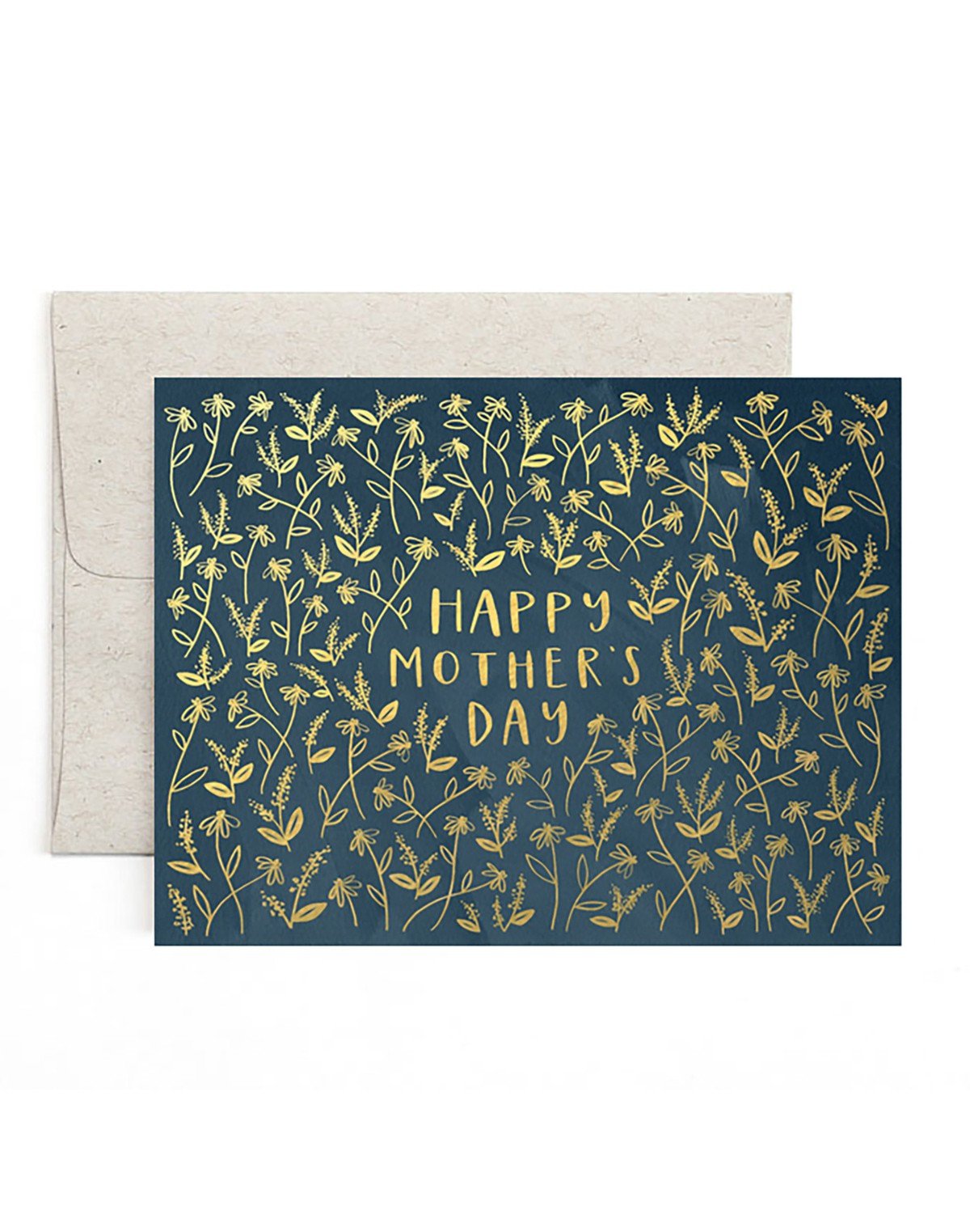Mother's Day Navy Floral Greeting Card item